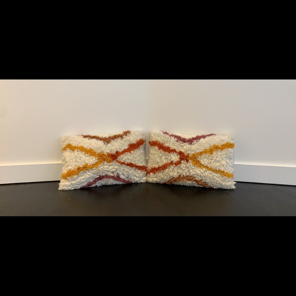 Justina Blakely Shag Pillows